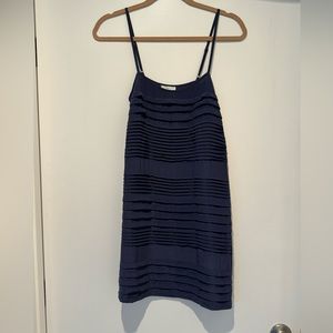 Joie Navy Blue Striped Dress